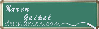 Maren Geipel Visitenkarte